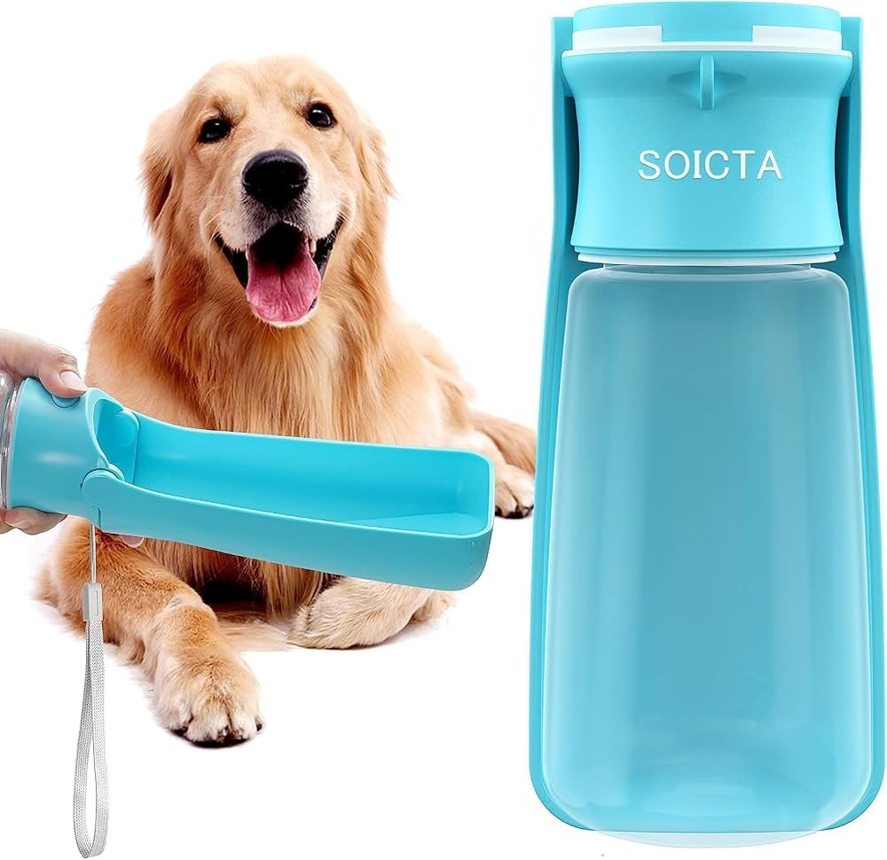 Trinkflasche Hunde f\u00fcr Unterwegs zum Gehen 550ml oder 350ml Hundetrinkflasche f\u00fcr Unter... | Amazon (DE)