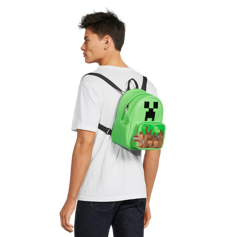 Minecraft Creeper Women's Mini Dome Backpack, Green - Walmart.com | Walmart (US)