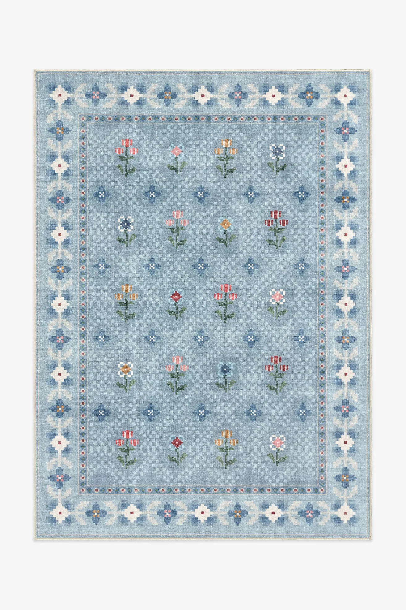 Ruggable Washable Folk Floral Ella Rug | Anthropologie (US)