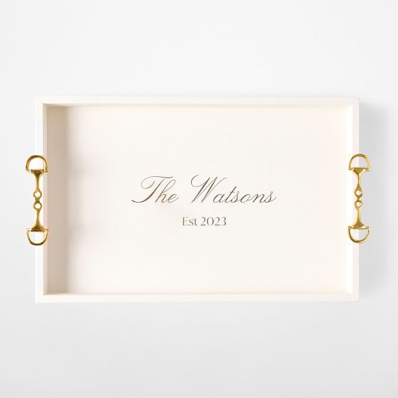 Horsebit Leather Tray | Mark and Graham