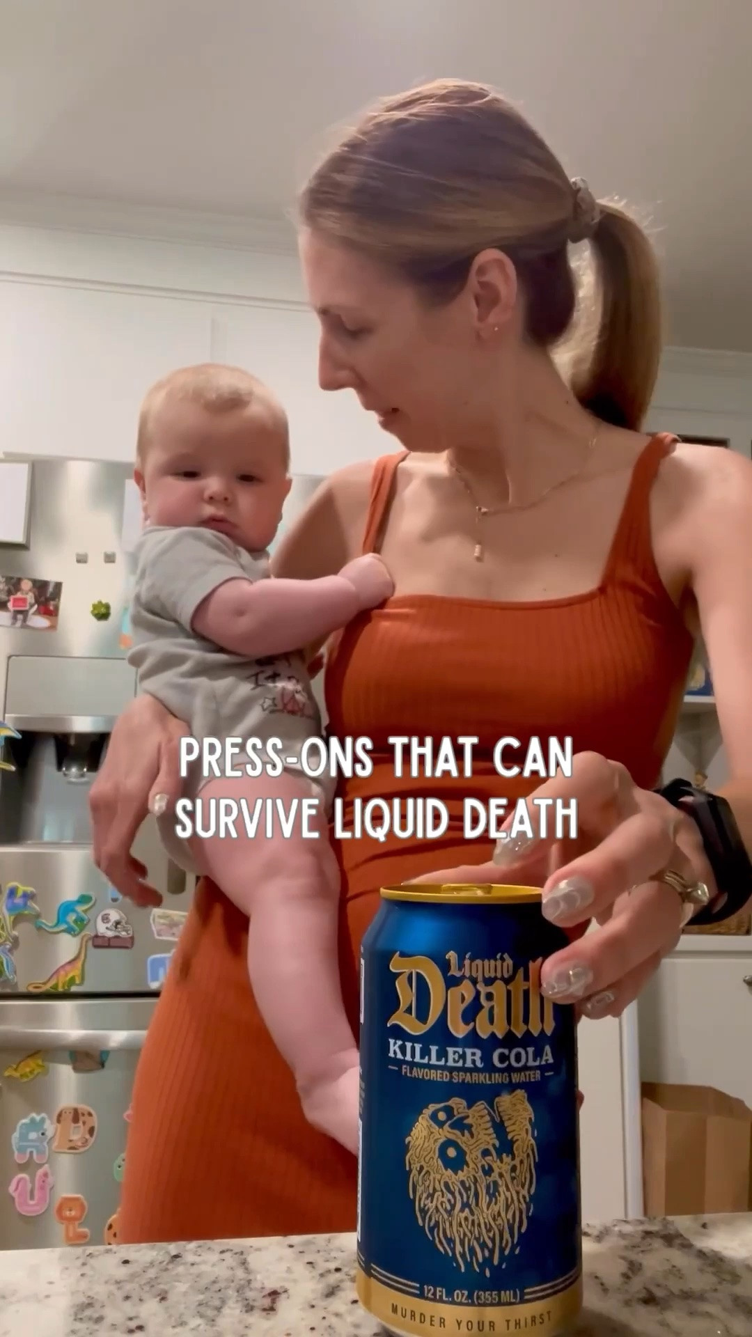 Press-ons that can survive Liquid Death >> 💅⚡️

Because if they can handle opening a can with zero hesitation… they can handle my everyday mom life too 😂

Linked in my LTK if you want a set that actually holds up.

#PressOnNails #MomLife #NailTok #LTKStyle #LiquidDeath

#LTKmomlife #LTKdayinmylife #LTKselfcare