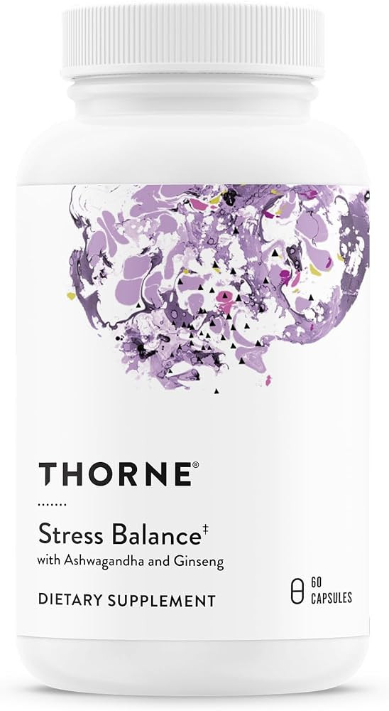 THORNE - Stress Balance - Adrenal Support Supplement with B Vitamins, Vitamin C, Ashwagandha, Gin... | Amazon (US)