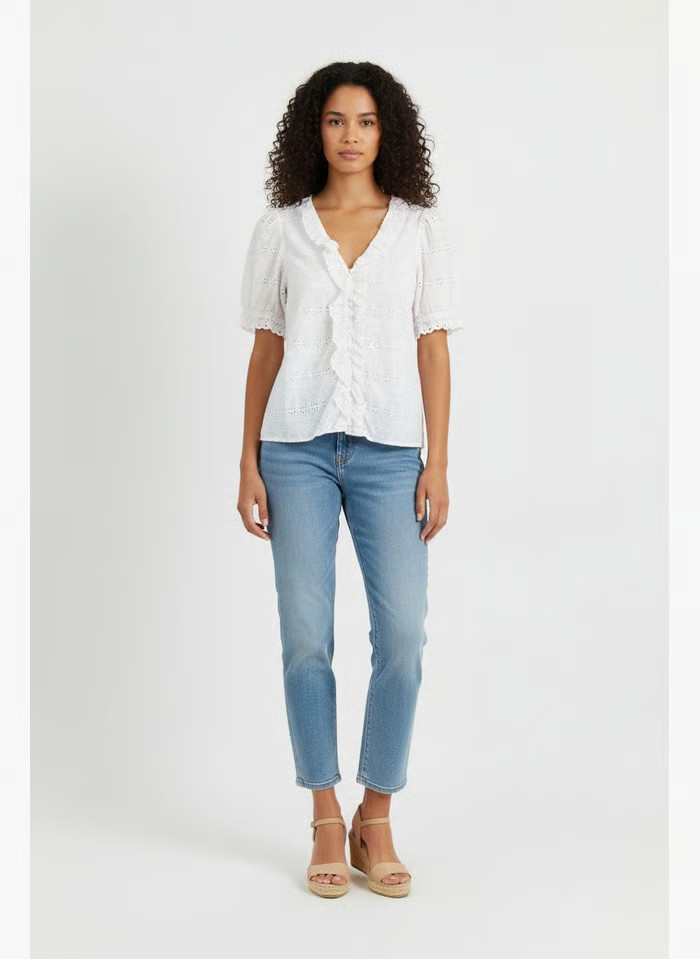 Sezane - Seconde Main - Blouse femme - Taille 34 - Blanc - Place des Tendances | Place Des Tendances (FR)