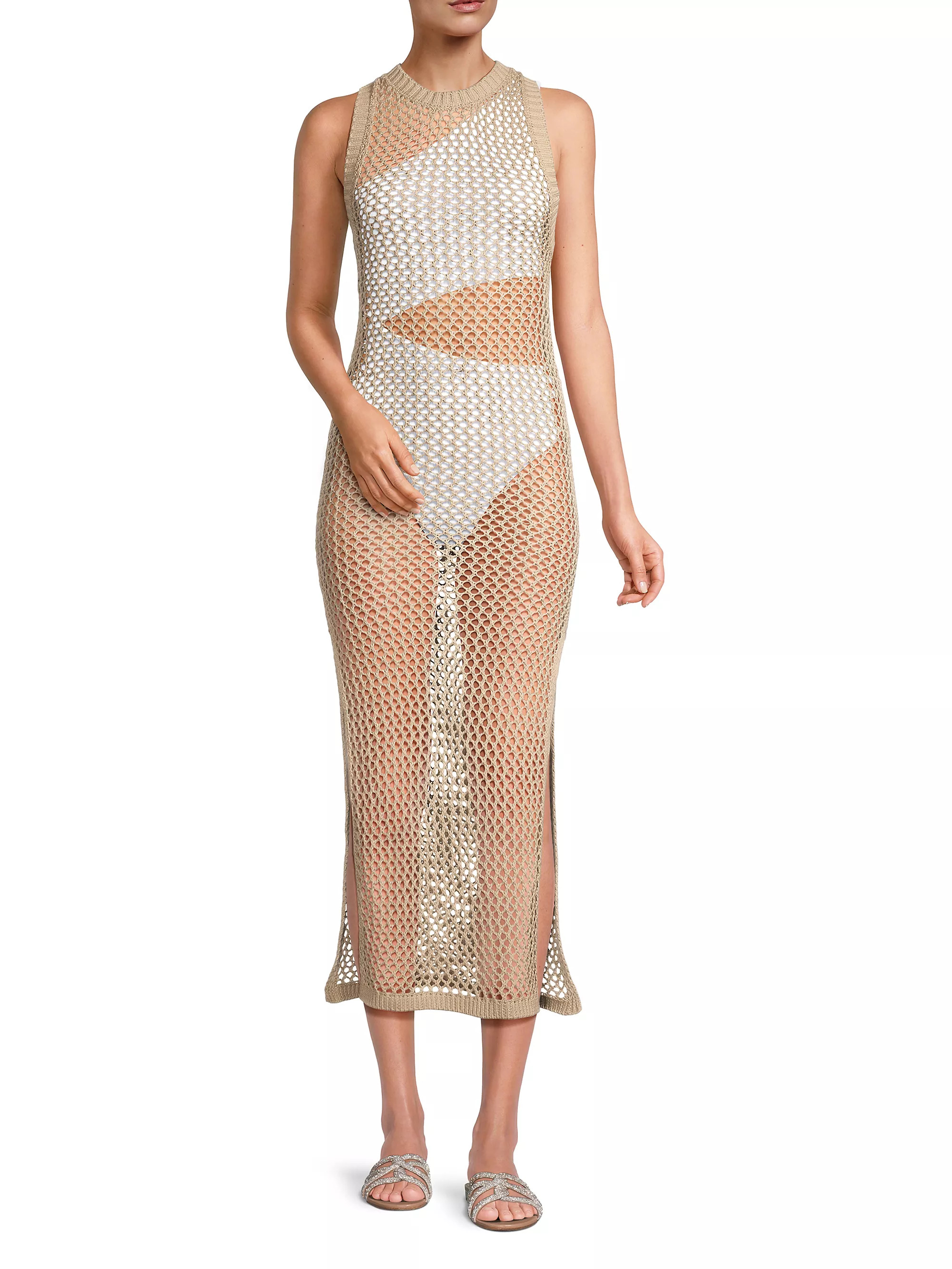 Holly Net Cover-Up Midi-Dress | Saks Fifth Avenue