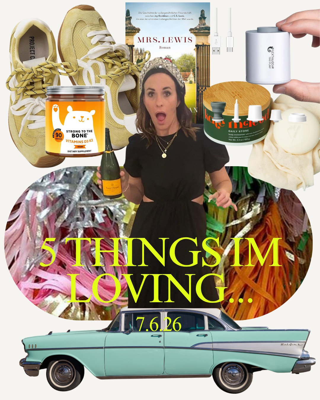 7.6.26
5 Things I’m Loving 🩵🪩

#LTKmomlife #LTKselfcare #LTKOver40