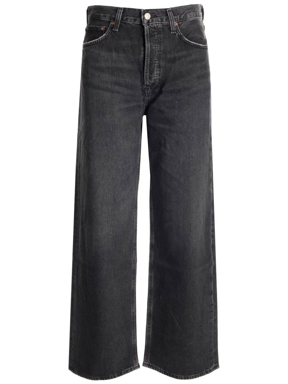 AGOLDE Faded Black Baggy Jeans | Italist.com US