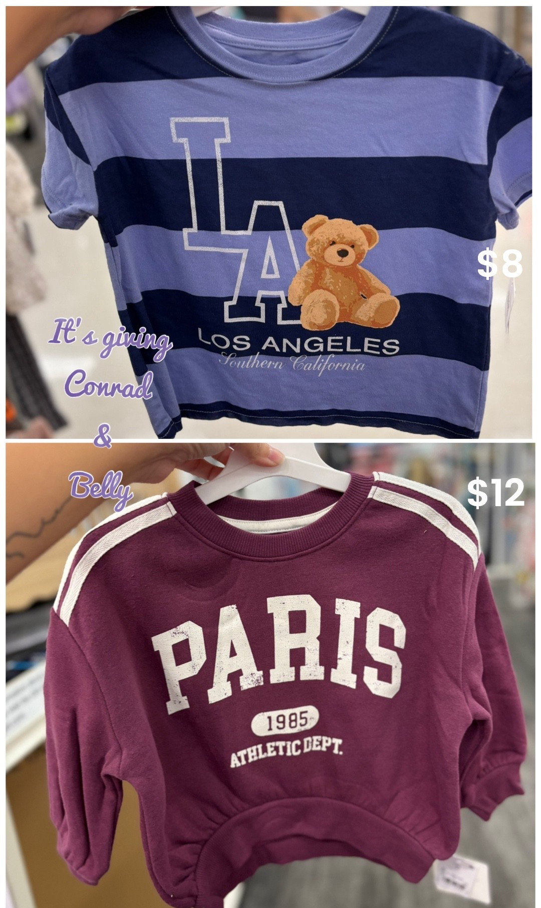 Saw these & it made me think of the summer I turned pretty 😂🤭
#tsitp #toddlerclothes #thesummeriturnedpretty