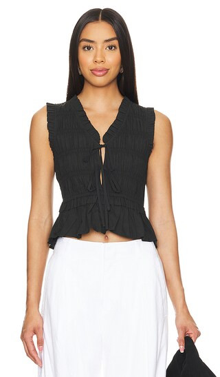 Rails Martine Top in Black. - size M (also in L, XL) | Revolve Clothing (Global)