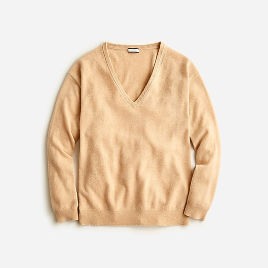 Cashmere relaxed V-neck sweater | J. Crew US