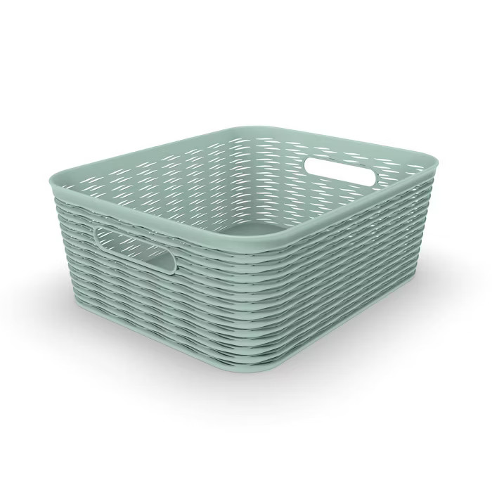 11L Medium Wave Design Rectangle Basket - Room Essentials™ | Target