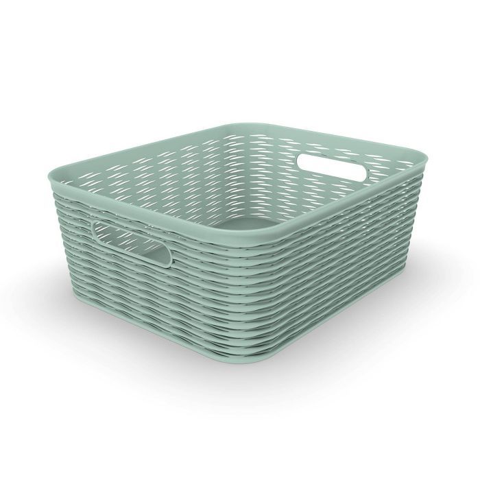 11L Medium Wave Design Rectangle Basket - Room Essentials™ | Target