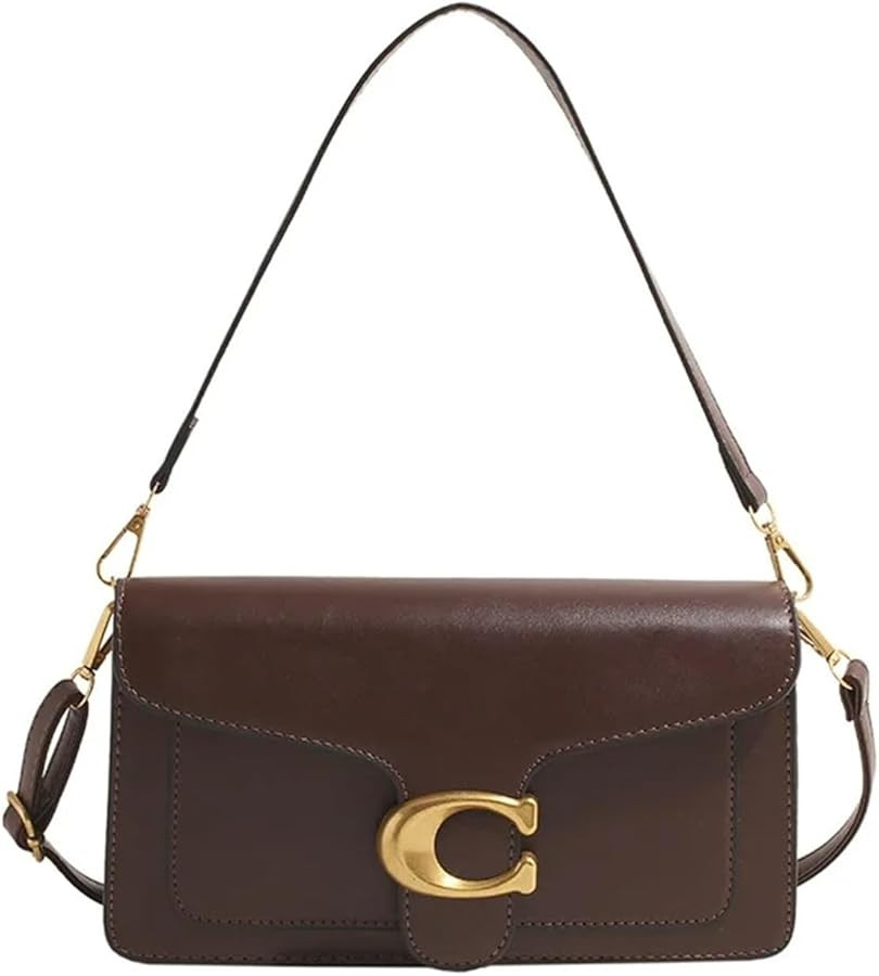 Women's Pure Color Simple Square Bag Multi-Layer Commuting Single Shoulder Bag Neutral Minimalist... | Amazon (CA)