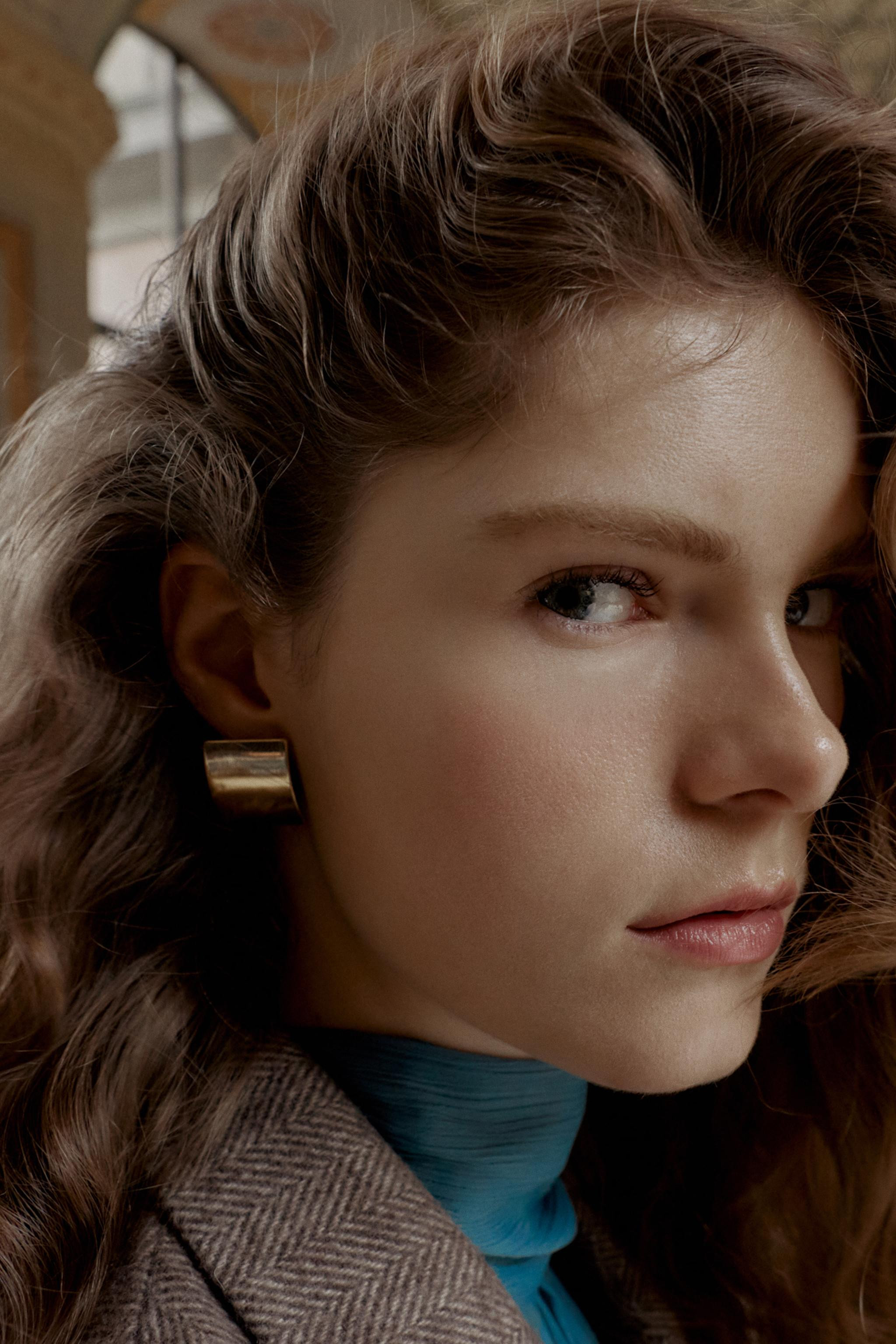 MINIMAL SQUARE EARRINGS | Zara US