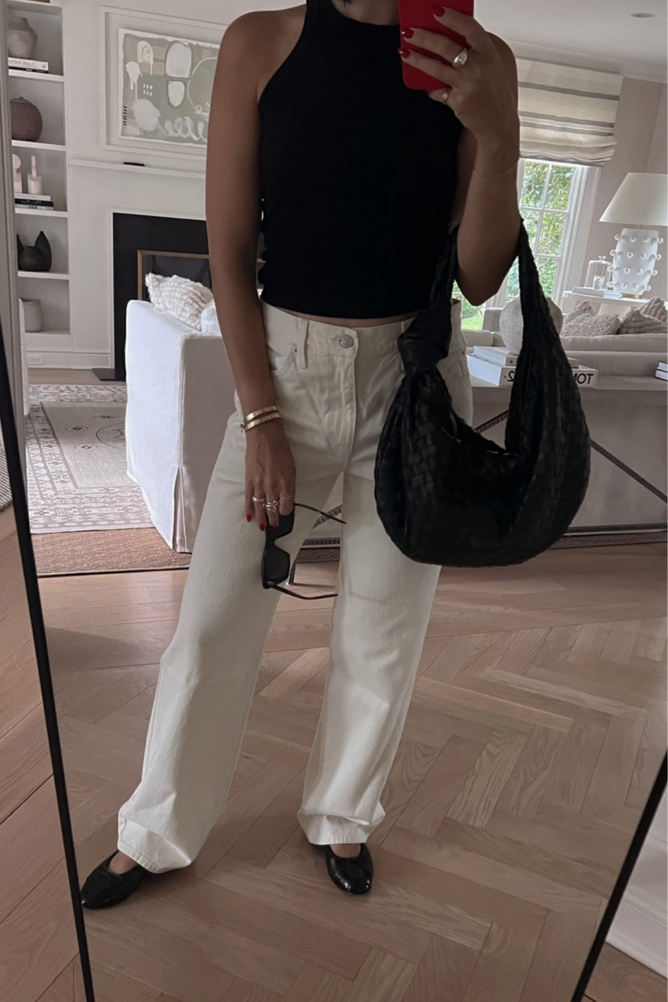 I size up in the jeans for a baggier fit 

#LTKfindsunder100