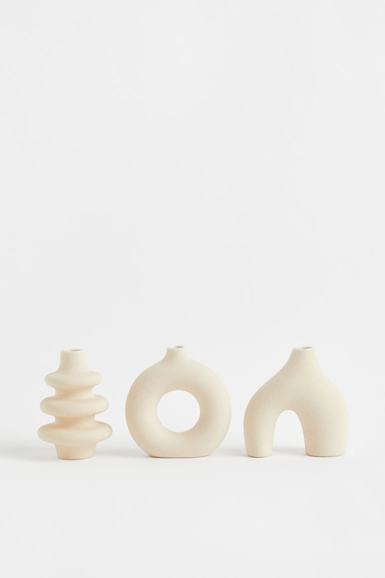 3-pack Mini Stoneware Vases | H&M (US + CA)