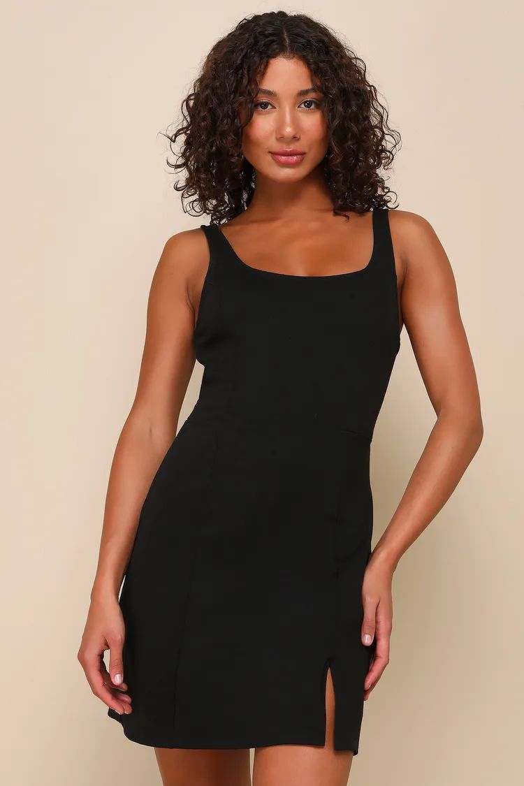 Always Admired Black Sleeveless Mini Dress | Lulus