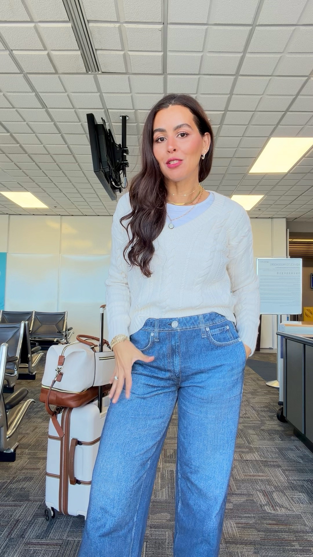 Wearing a size S in pants! Size m in sweater!

#LTKootd #LTKTravel #LTKSaleAlert