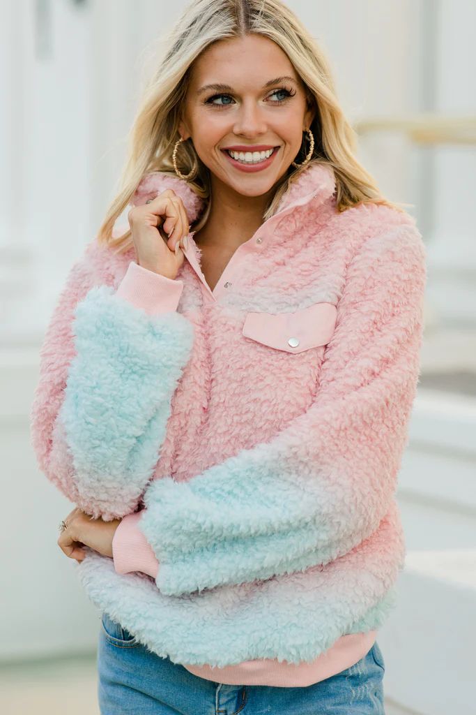 This Is the TIme Pink Ombre Pullover Jacket | The Mint Julep Boutique