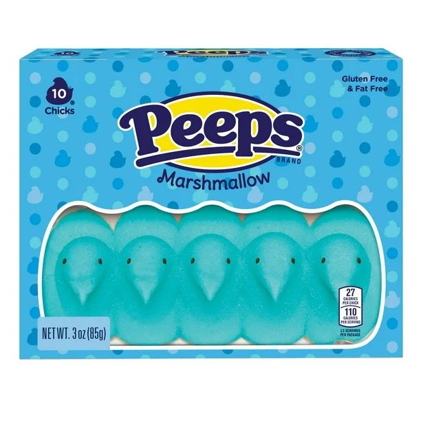 Peeps Blue Marshmallow Chicks, Easter Candy, 3 Oz. - Walmart.com | Walmart (US)