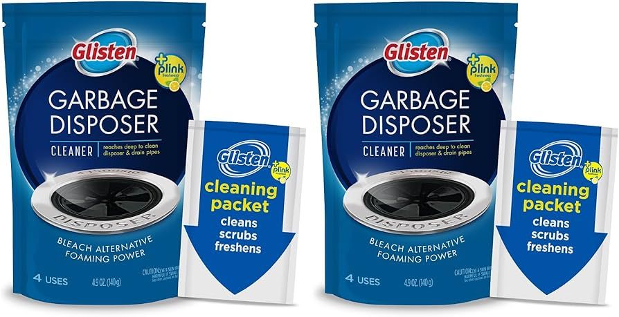 Glisten GLISTEN-DP06N-PB-2/PACK DP06N-PB Garbage Disposer Foaming Cleaner, Lemon Scent, 2-Pack (8... | Amazon (US)