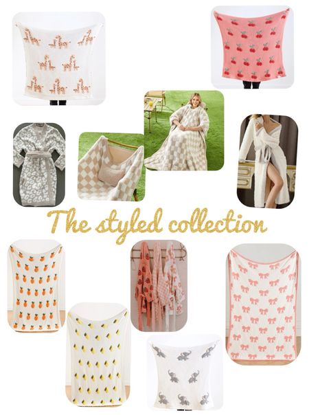 The Styled Collection has the most beautiful blankets and robes on sale! How cute are these?!? And how cozy?! 

#LTKfindsunder50 #LTKsalealert #LTKSpringSale