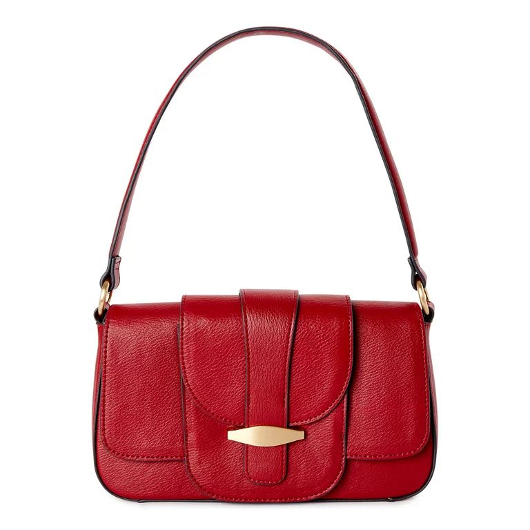 Time and Tru Women’s Shoulder Mia Handbag Red | Walmart (US)