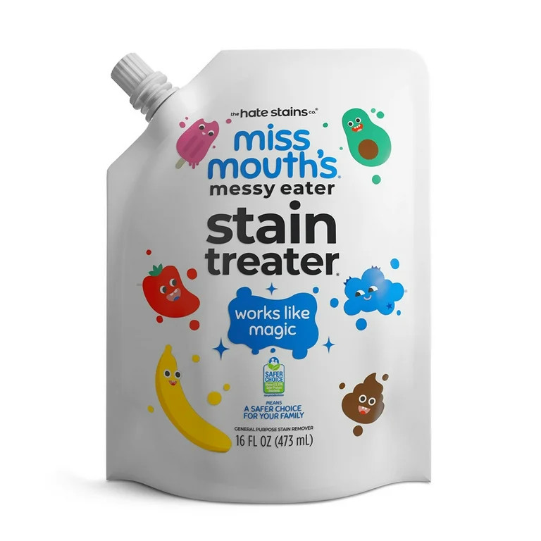 Miss Mouth's Messy Eater Stain Treater Refill Pouch, 16 Oz, Stain Remover for Food, Grease, Coffe... | Walmart (US)