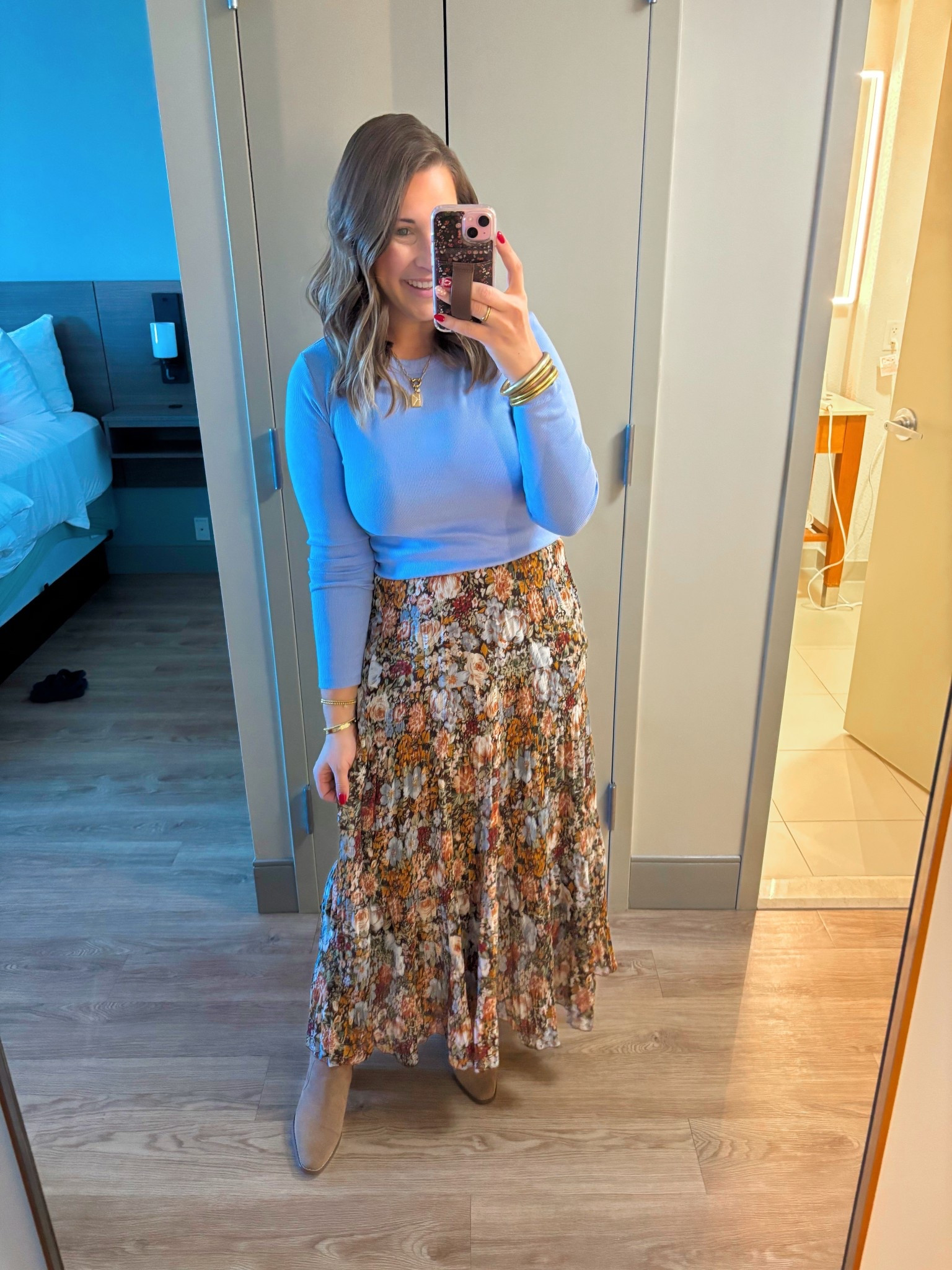 Winter florals- what I’m wearing to a rehearsal dinner 🩵🤎

TTS- medium & 5’5

#LTKdayinmylife #LTKMidsize #LTKootd