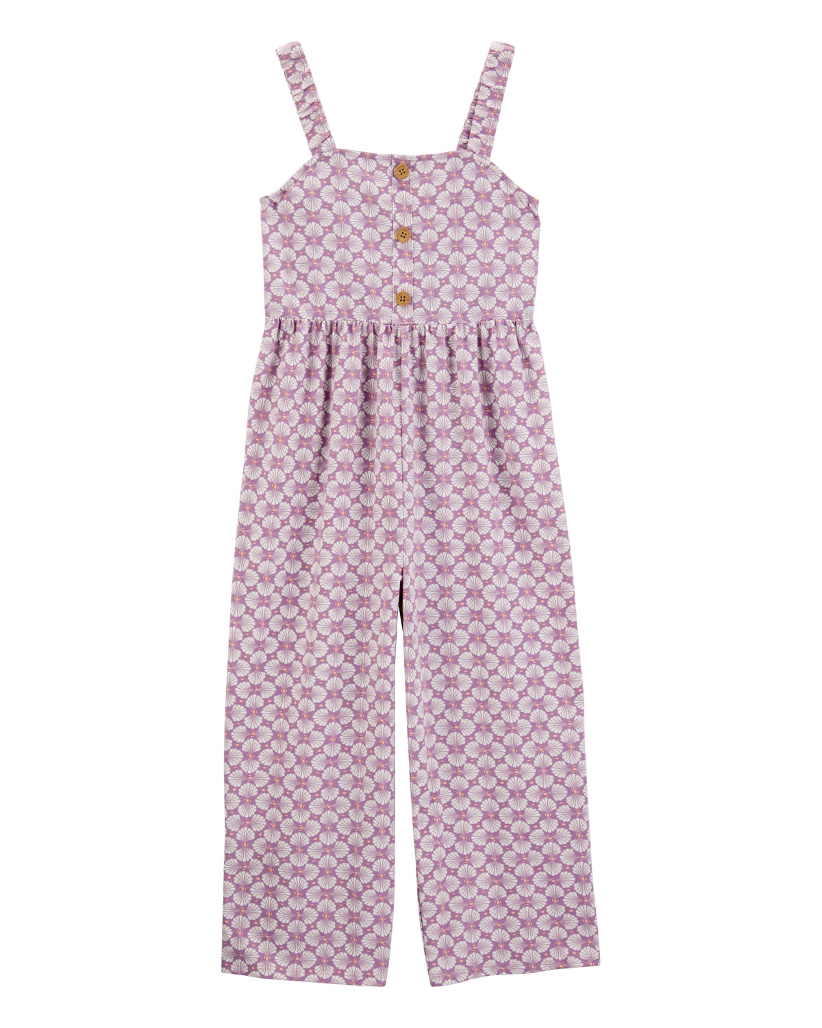 Kid Tropical Print Knit Jumpsuit - Purple | Carter's Inc