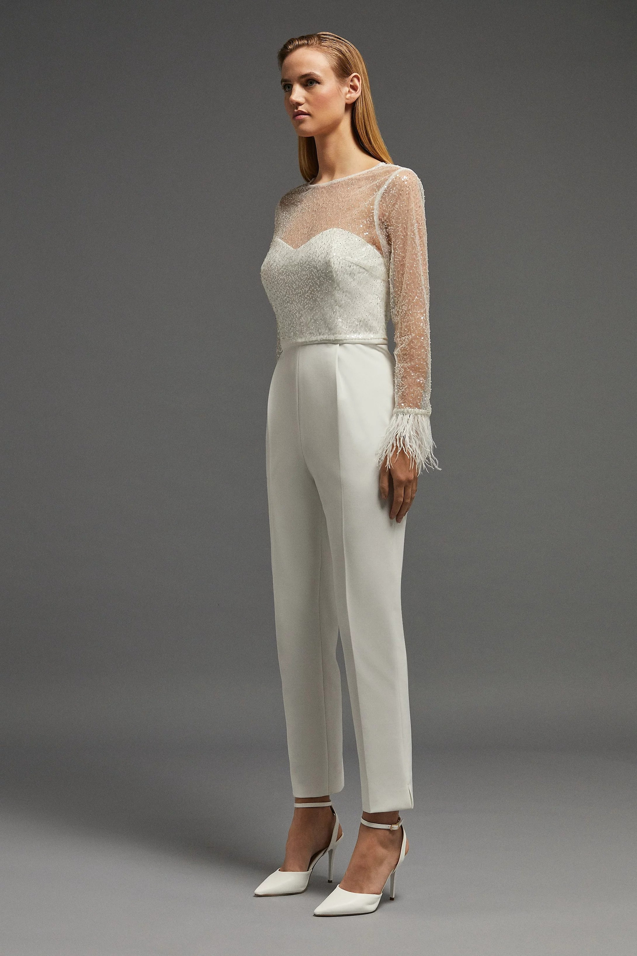 Feather Cuff Sequin Top | Coast UK & IE