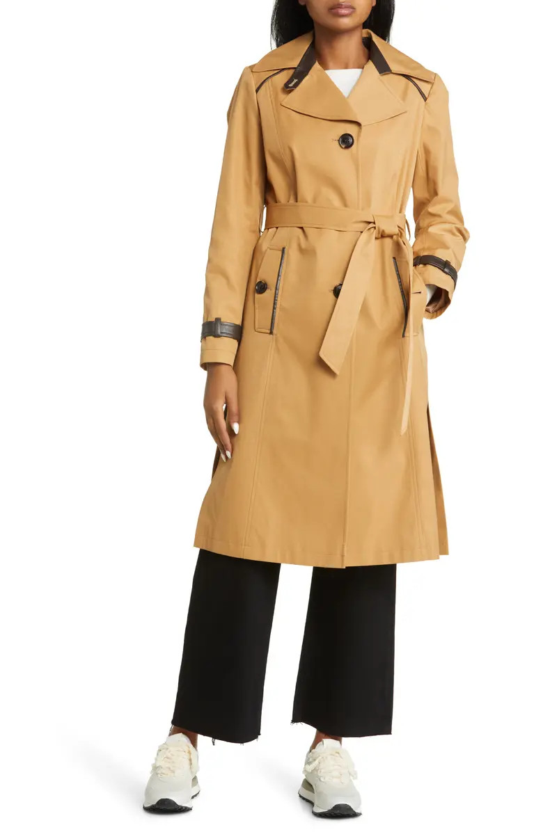 Sam Edelman Water Repellent Cotton Blend Trench Coat | Nordstrom | Nordstrom
