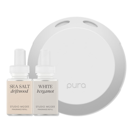 Pura x Studio McGee Sea Salt Driftwood / White Bergamot Smart Diffuser Set | Ulta