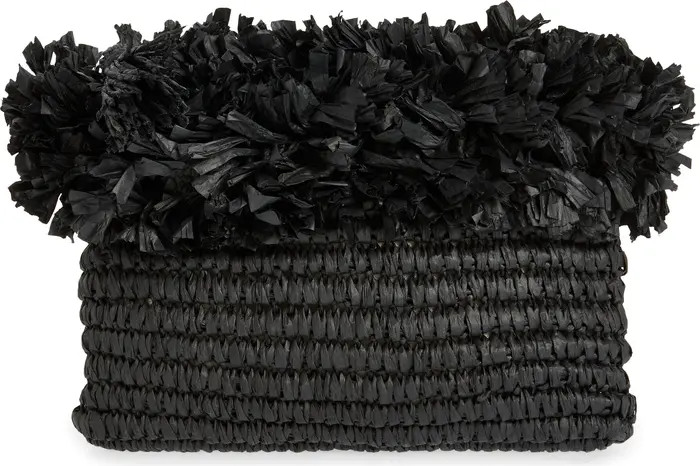 Rose Crochet Straw Clutch | Nordstrom