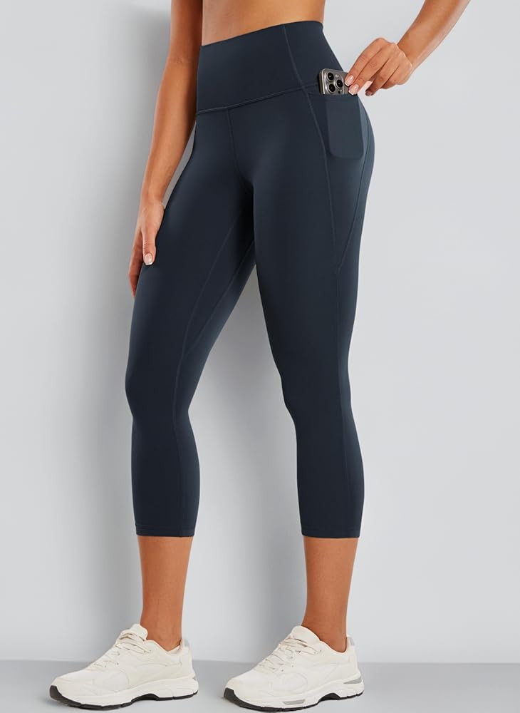 CRZ YOGA Womens Butterluxe Workout Capri Leggings 21 Inches - High Waisted Gym Yoga Leggings with... | Amazon (UK)