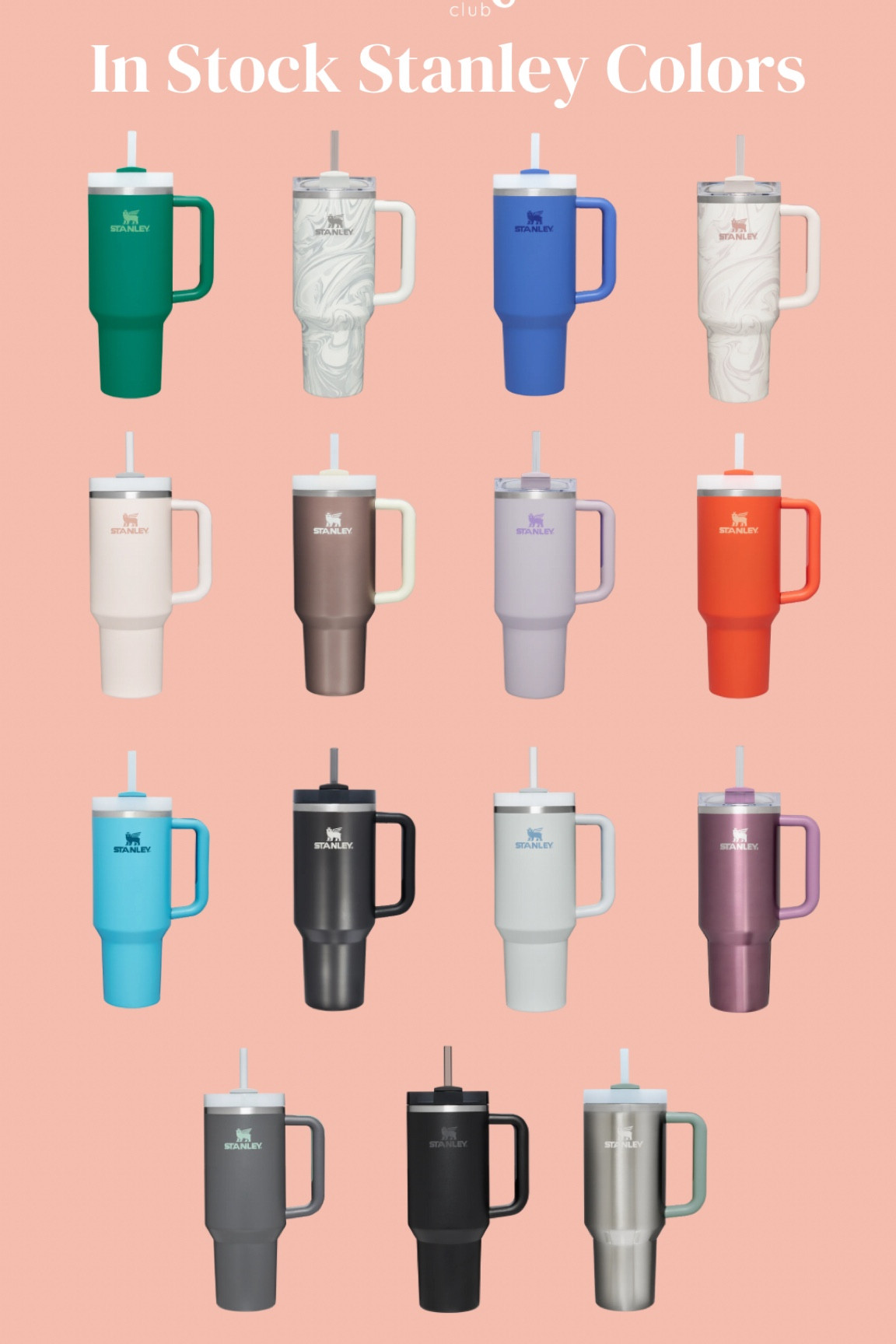 In stock 40 oz Stanleys!