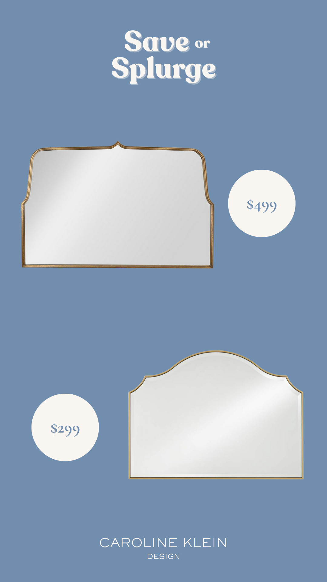 Save or Splurge: Gold Mirror 

 #LTKHome