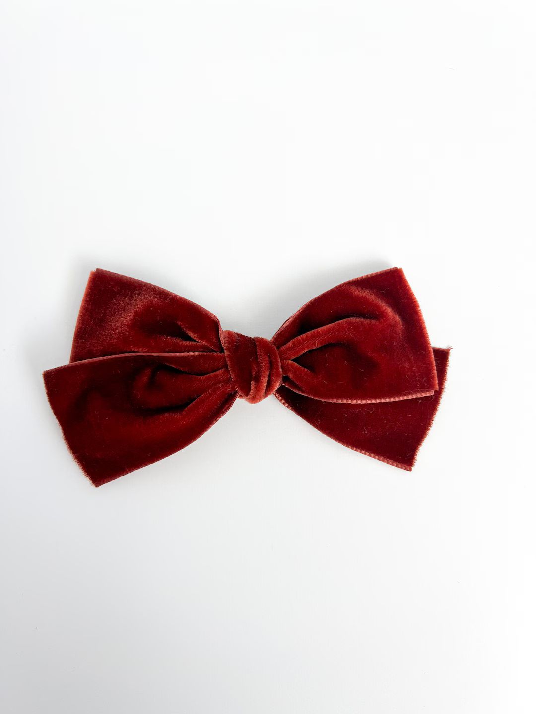 Cinnamon Velvet Bow - Etsy | Etsy (US)