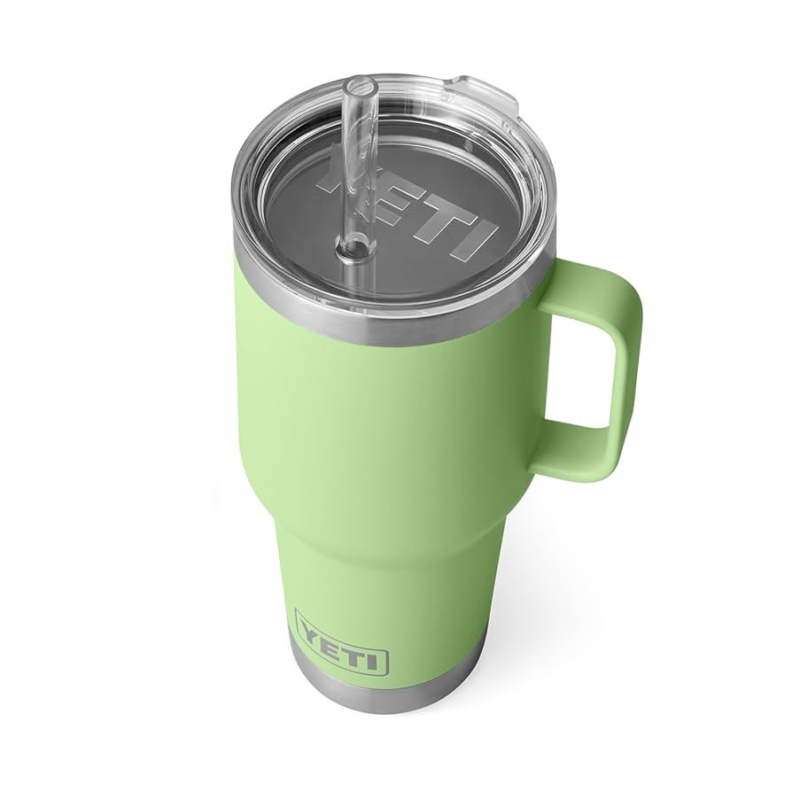 YETI Rambler 35 oz Straw Mug, Vacuum Insulated, Stainless Steel, Key Lime | Amazon (US)