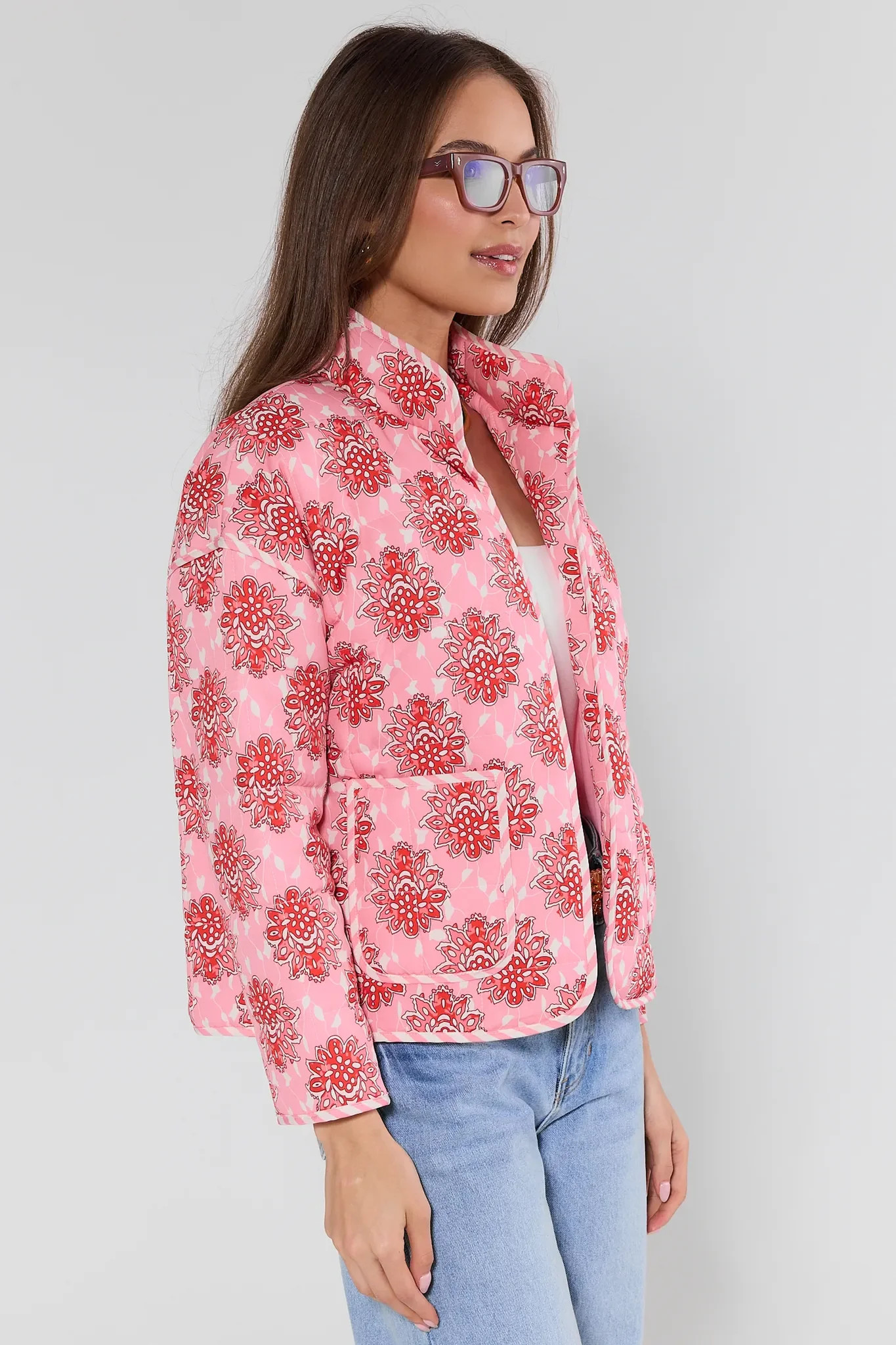 Marjorie Pink Quilted Jacket | Avara