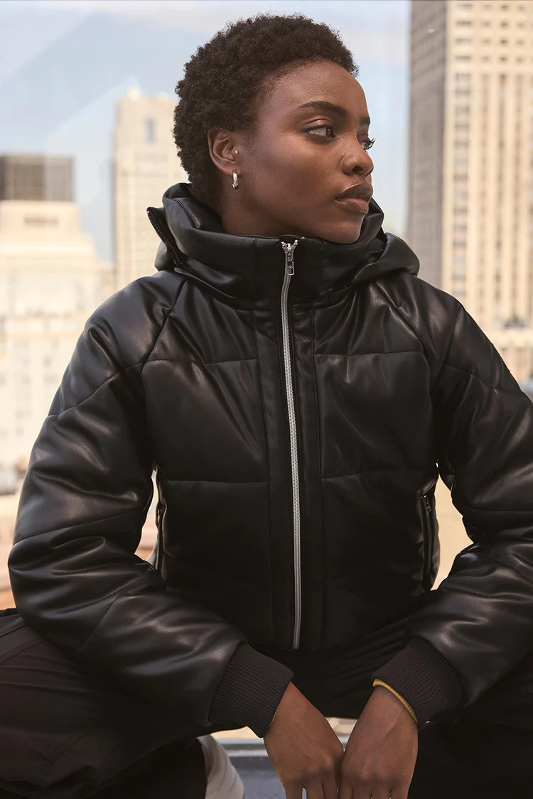 Faux Leather Boss Puffer | Alo Yoga (US)