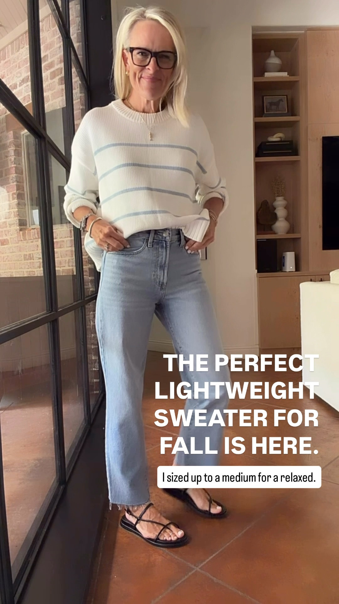 This 100% organic cotton sweater is one of my favorite new Quince finds! I love the fresh stripe pattern, and it’s the perfect lightweight knit for transitioning into fall. I sized up to a medium for a relaxed fit and paired it with my favorite Quince straight-leg jeans that fit true to size for just $60.

💡 LTK MADE EASY
❤️ Heart = Support my posts!
🔖 Save = Get sale & restock alerts
📋 Lists = Keep favorites organized
📲 Share = Send lists and products to a friend. Hello, Christmas List!
💬 Comment = Ask me anything about what I’m wearing.:-)

#LTKootd #LTKOver40 #LTKSaleAlert