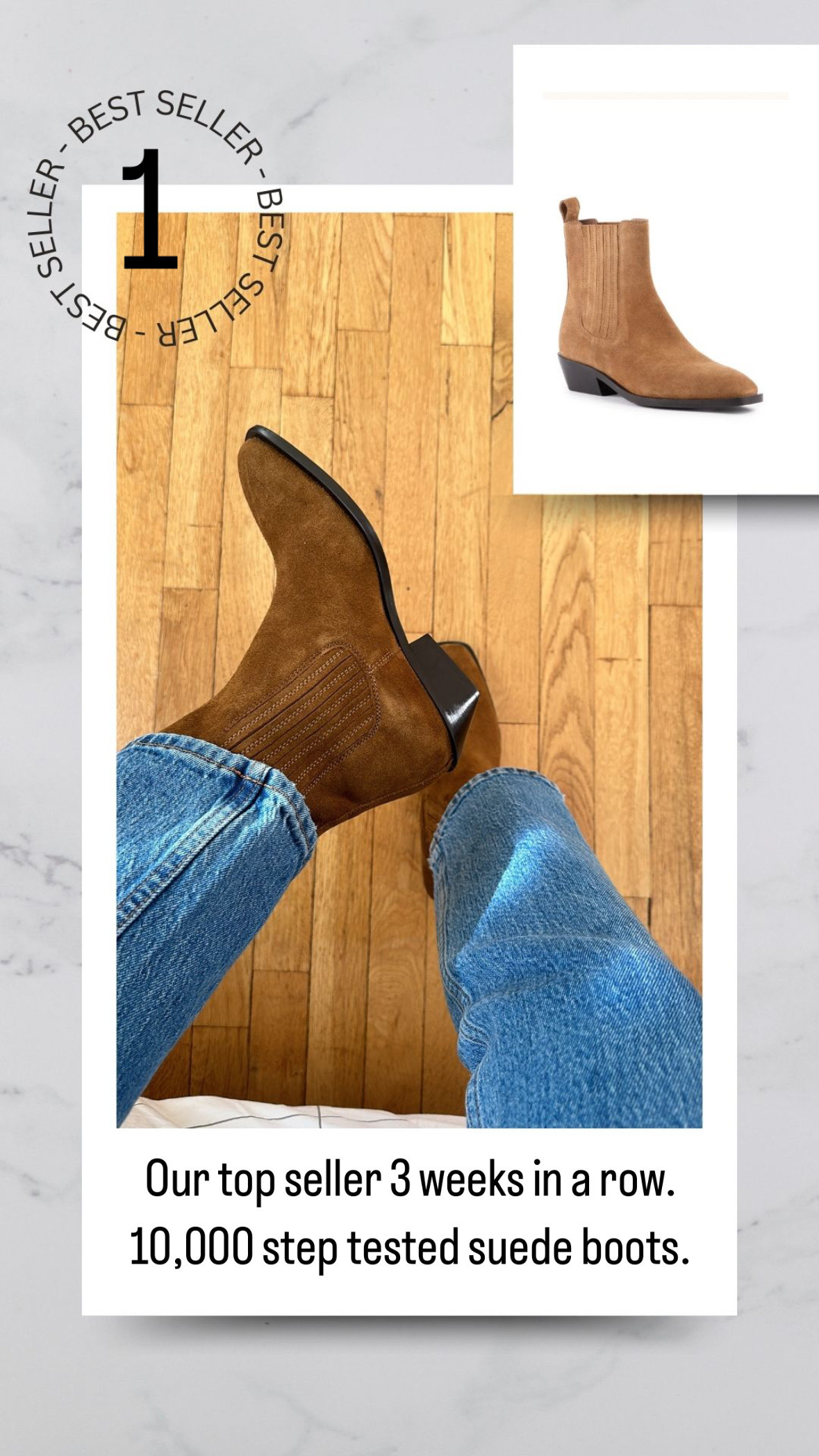 Best seller this week. Suede ankle boots that pass the 10,000 step test
#suedeboot

#LTKShoeCrush