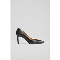 Floret Black Patent Pointed Toe Courts, Black | L.K. Bennett (UK)