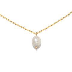 Isobel Baroque Pearl Drop Necklace | Sequin