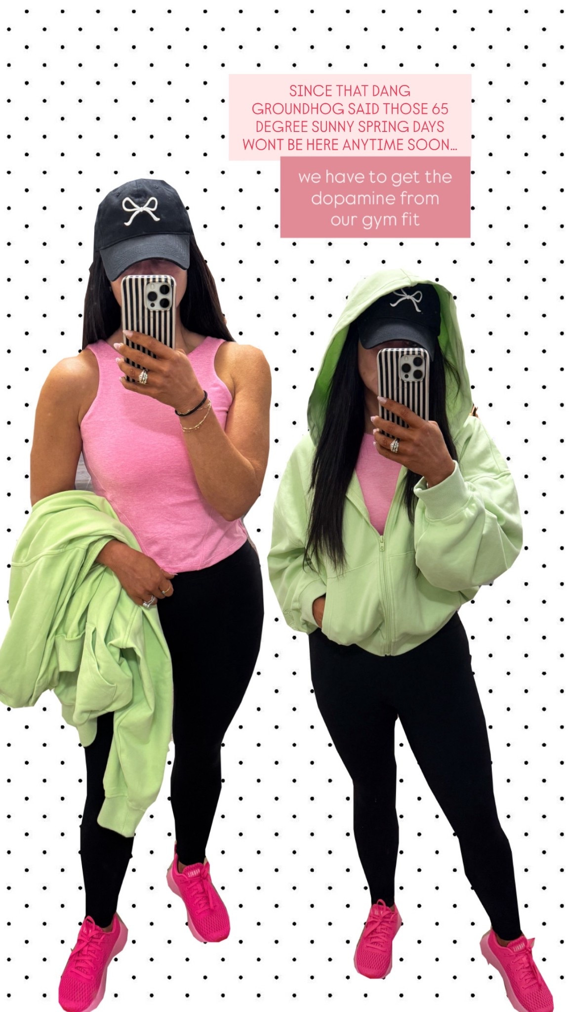 Gym OOTD: Dopamine dressing but make it activewear

I am in a medium in top and leggings. A small in the cloud zip hoodie. The back of this workout tank is my fav! Such a cute touch! 

#LTKActive #LTKSaleAlert #LTKootd