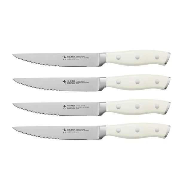 Henckels Forged Accent 4-pc Steak Knife Set - White - Walmart.com | Walmart (US)