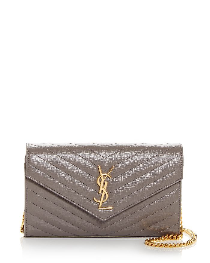 Saint Laurent Monogram Quilted Leather Chain Wallet Back to Results -  Handbags - Bloomingdale's | Bloomingdale's (US)