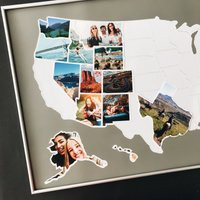 Unique Wedding Gift For Couple - USA Photo Map Free Shipping | Etsy (US)