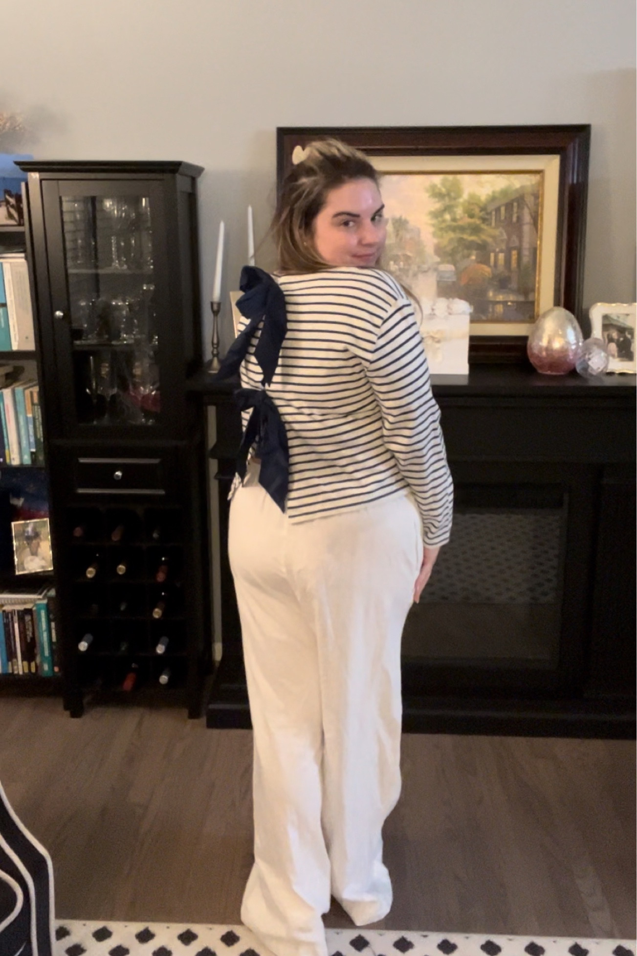 Summer Outfit 

Classic outfit, classic style, grandmillennial style, bow top, stripe top, linen pants, midsize outfit 

Pants - large 
Top - medium 

#LTKstyletip #LTKmidsize #LTKSeasonal