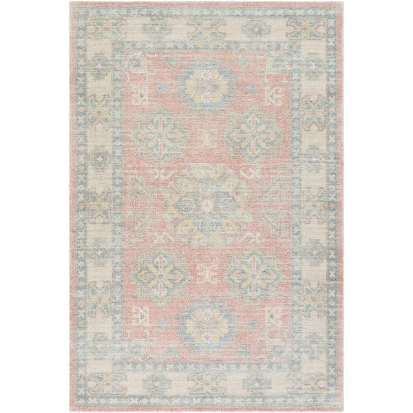 Luther Oriental Handmade Tufted Area Rug in Sky Blue/Navy | Wayfair North America